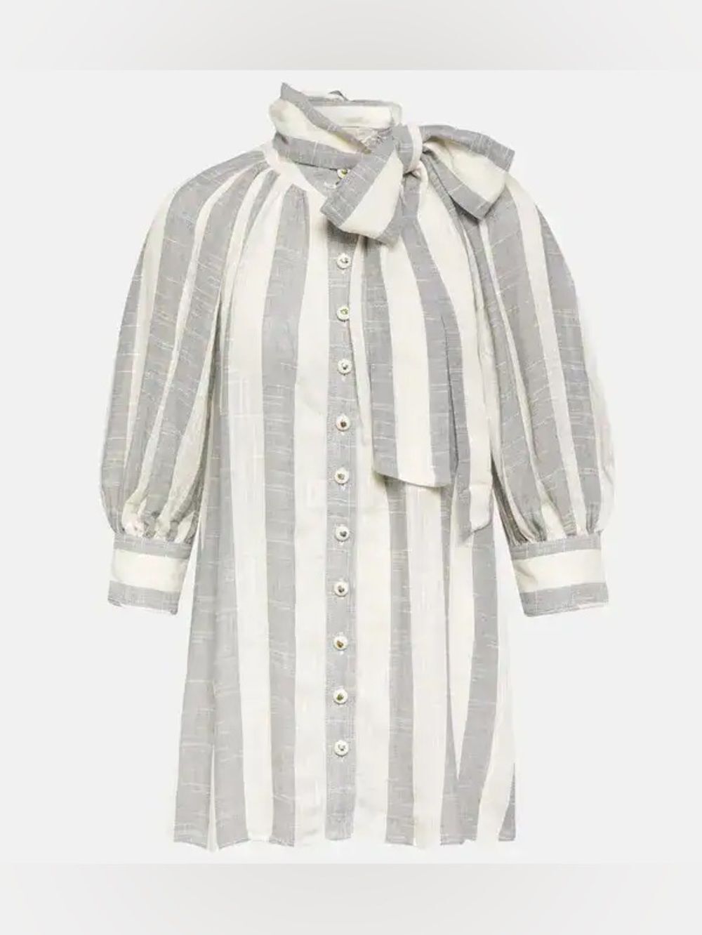 NEW ZIMMERMANN
Matchmaker Swing Stripe Tie Neck Button-Up Shirt - Picture 8 of 17